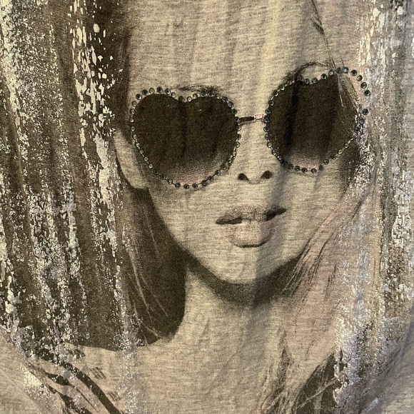 Janet Chung Womens Fashion Graphic Cotton Tank W/ Chain Link Size Large - Picture 3 of 14